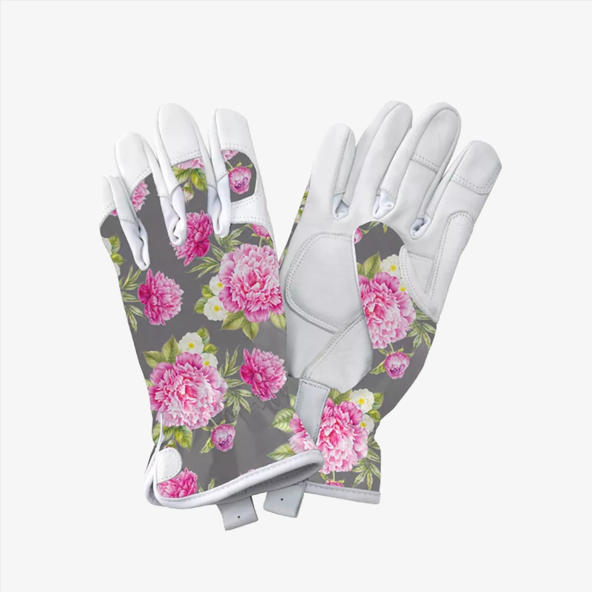 Kent & Stowe Grey Peony Premium Leather Gloves