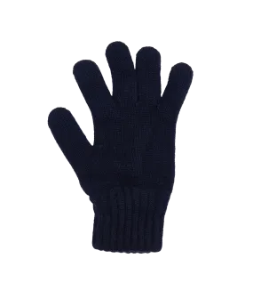 Lambswool Gloves - Navy