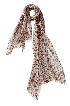 Leopard Scarf - Malt