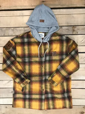 Lightweight Hooded Plaid Flannel