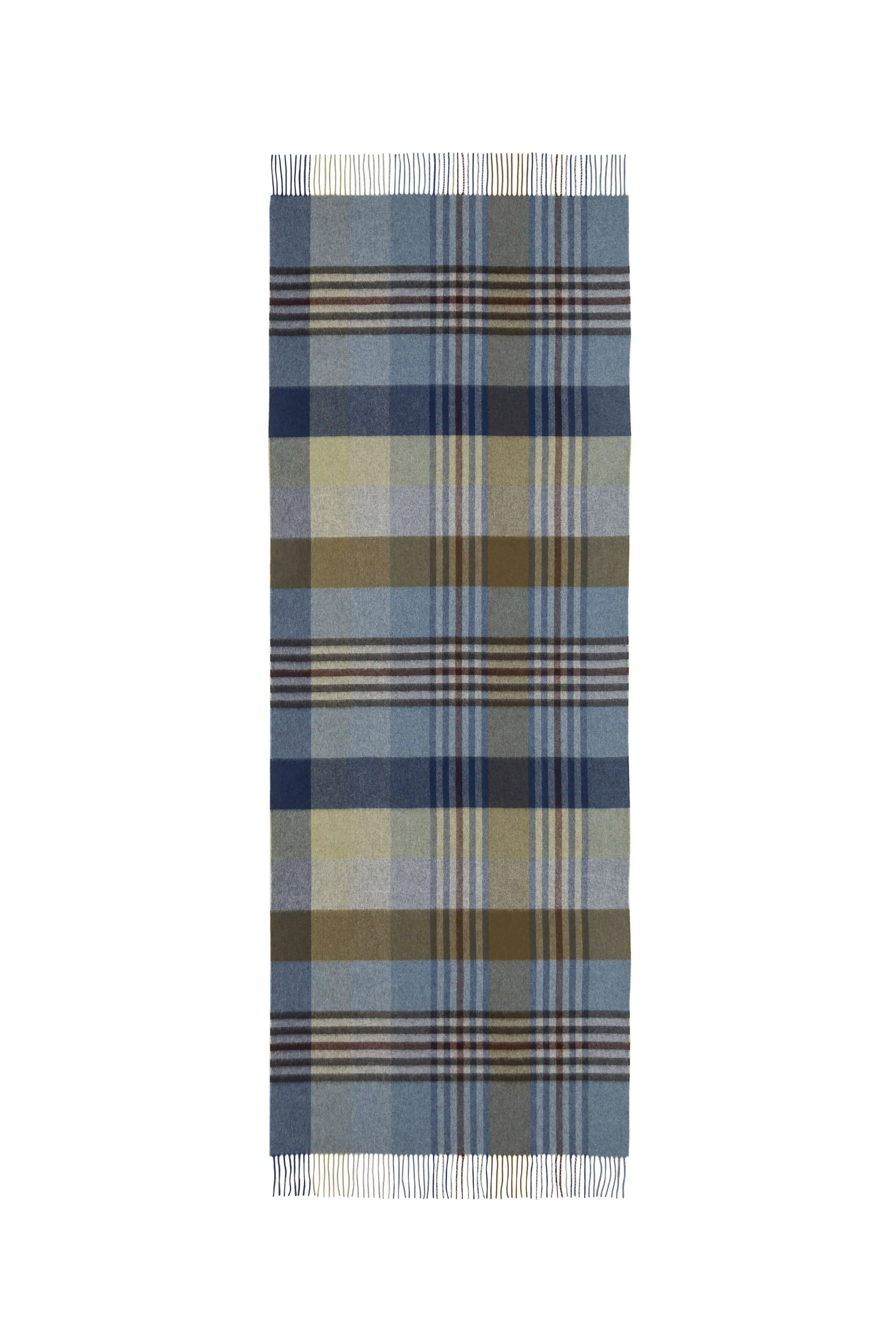 Loch Blue Check Cashmere Stole