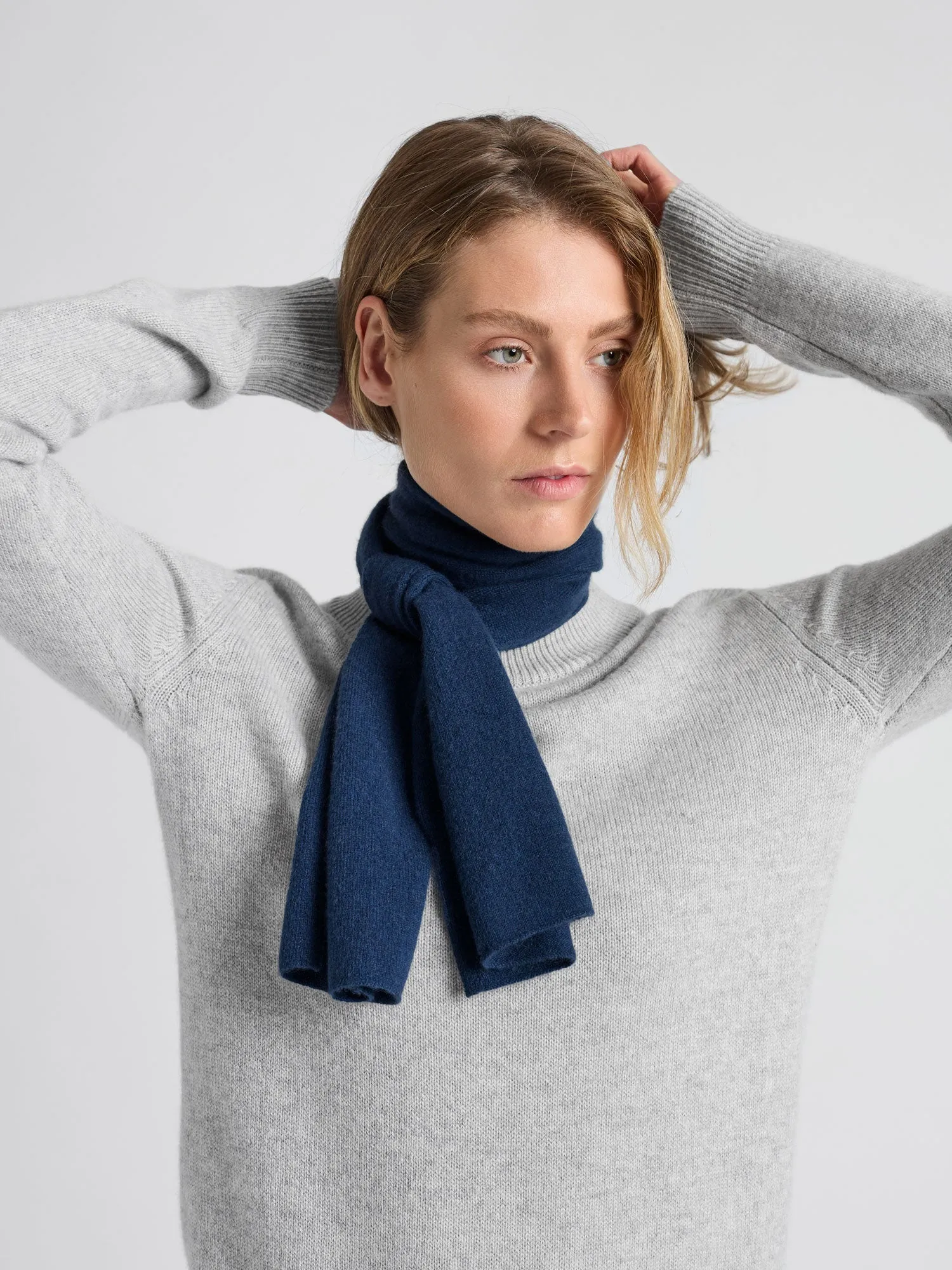 Mini scarf "Softy" - mountain blue