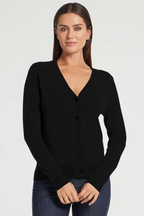 Missy Cashmere Cardigan in Black