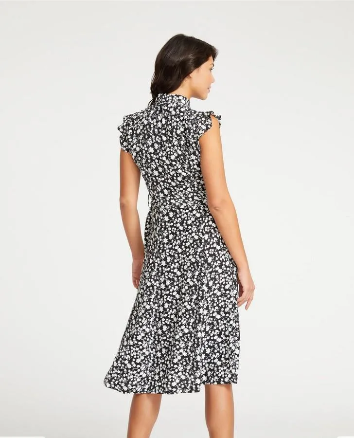 Monochrome Little Venice Fit and Flare Dress