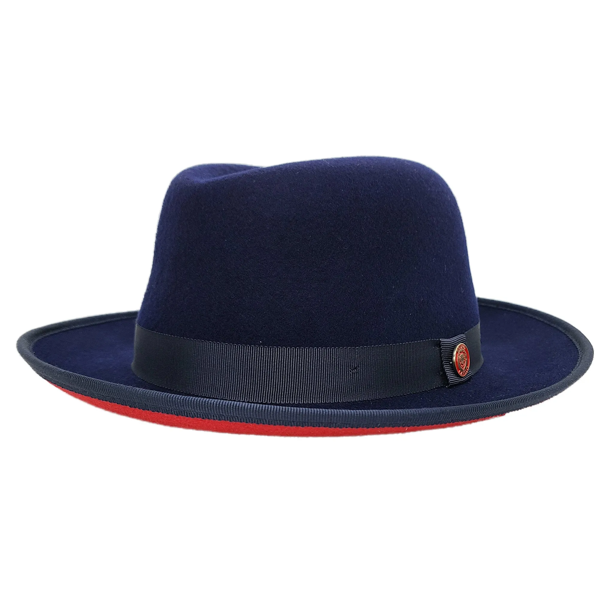 Navy/Red Contrast Bottom Hat