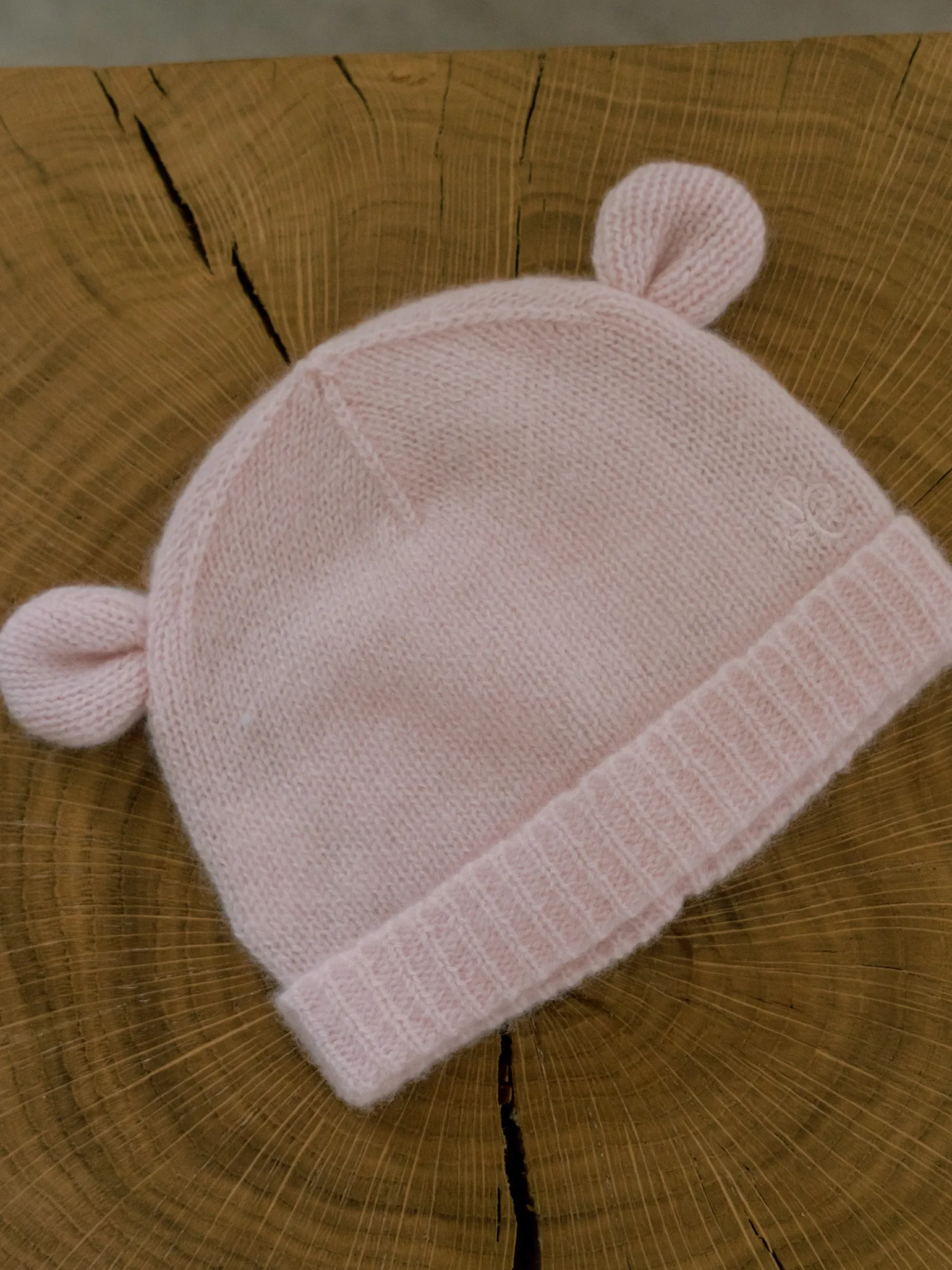 Pink Gloria Cashmere Baby Hat