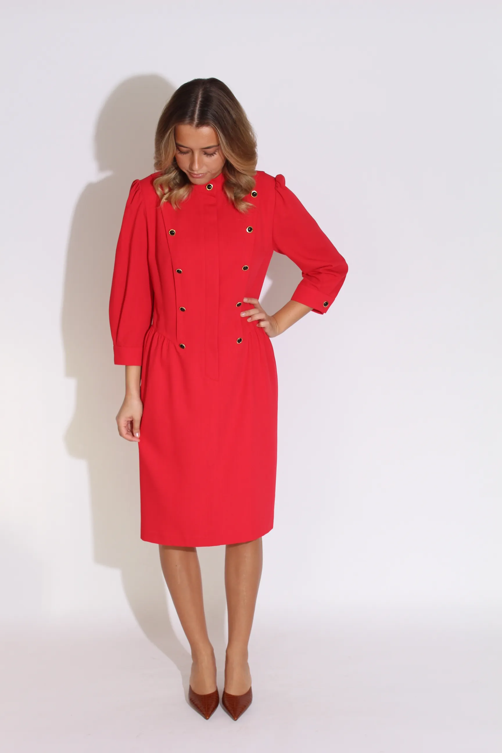 Red Wool Dress