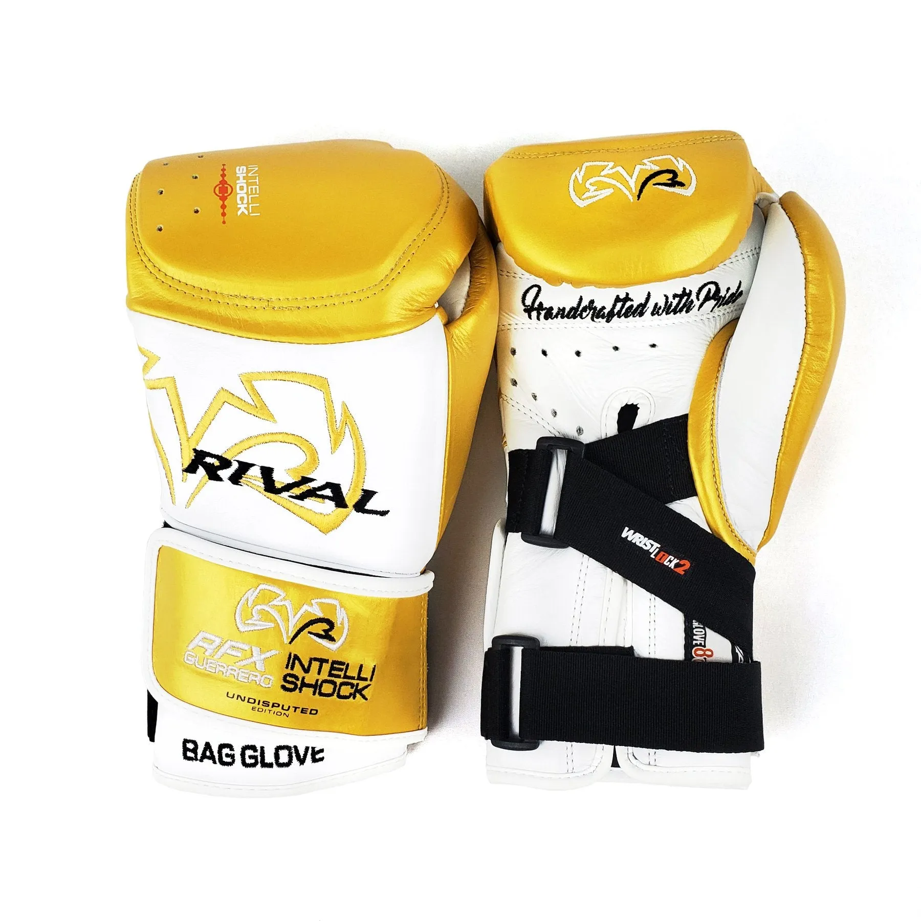 RIVAL RFX-GUERRERO INTELLI-SHOCK BAG GLOVES UNDISPUTED EDITION - WHITE/GOLD