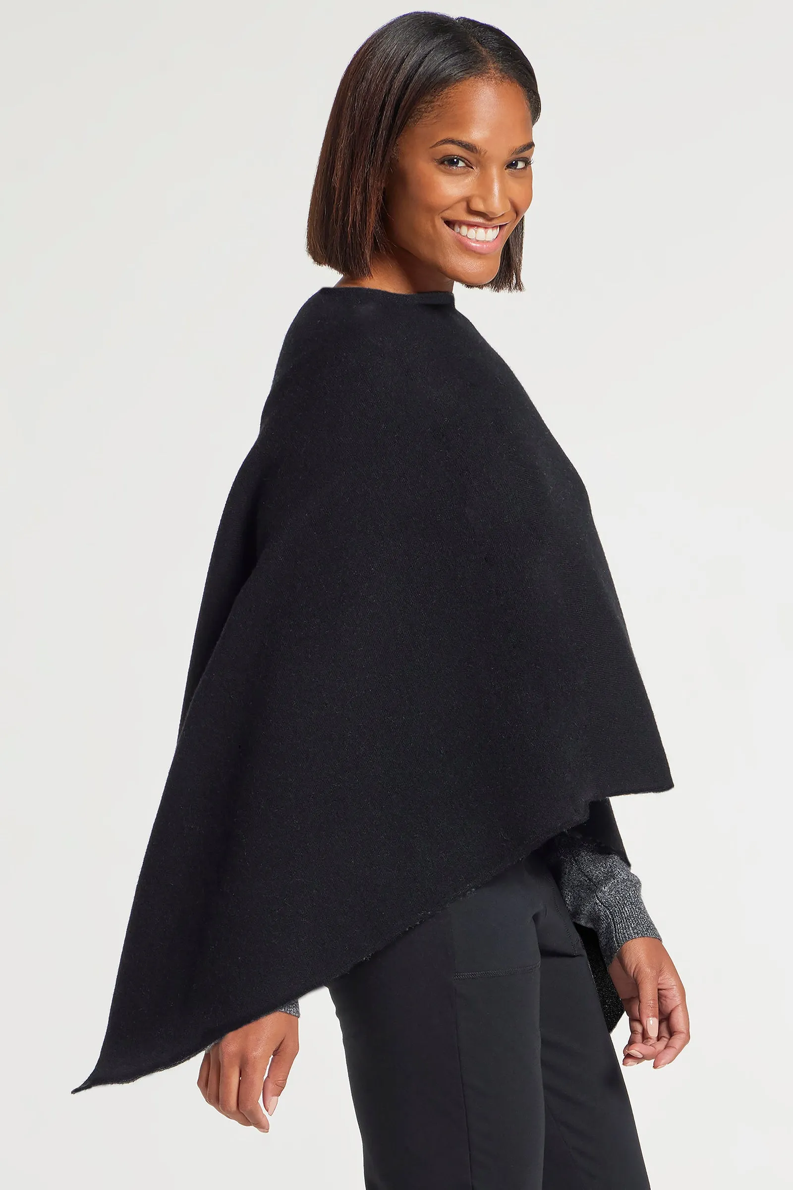 Sade Cashmere Poncho