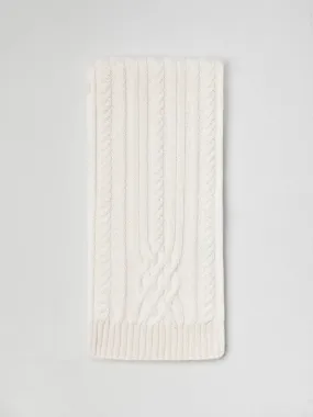 Scarf cashmere in shade Ice White