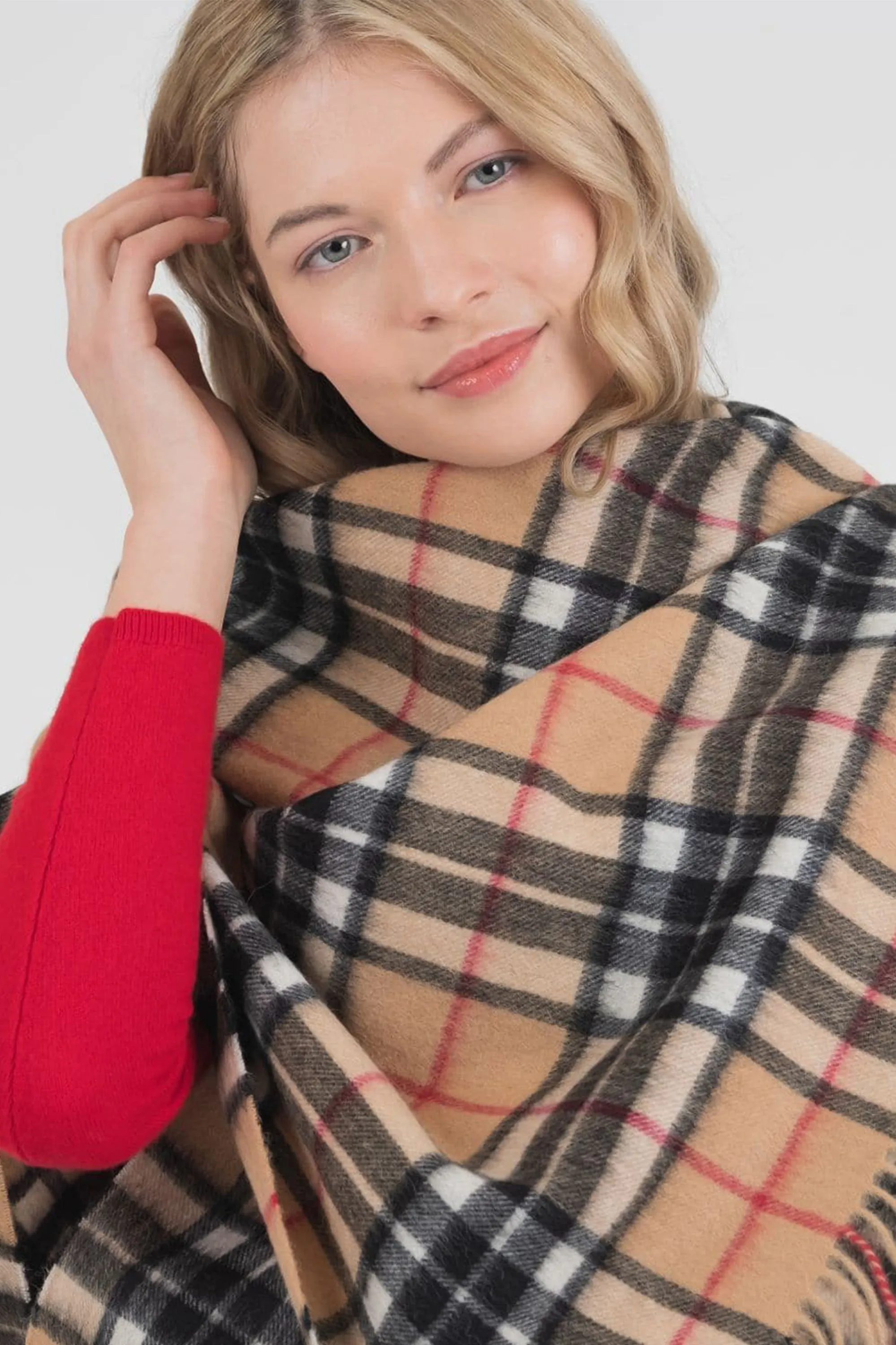 Scotty Thompson Cashmere Stole - Camel