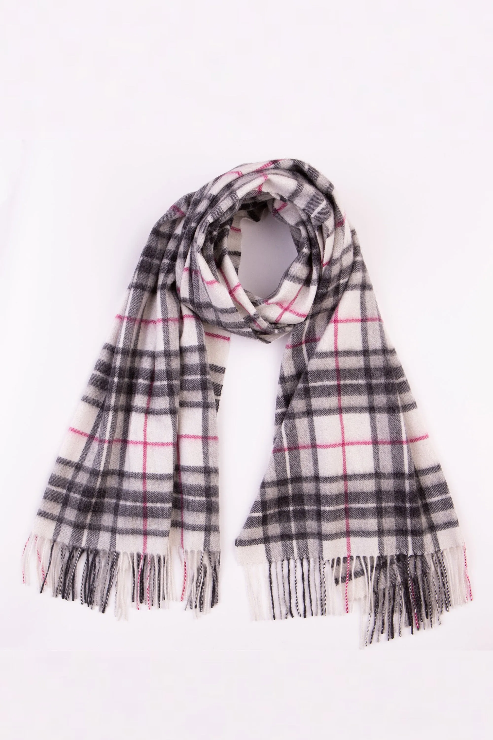 Scotty Thompson Cashmere Stole - White