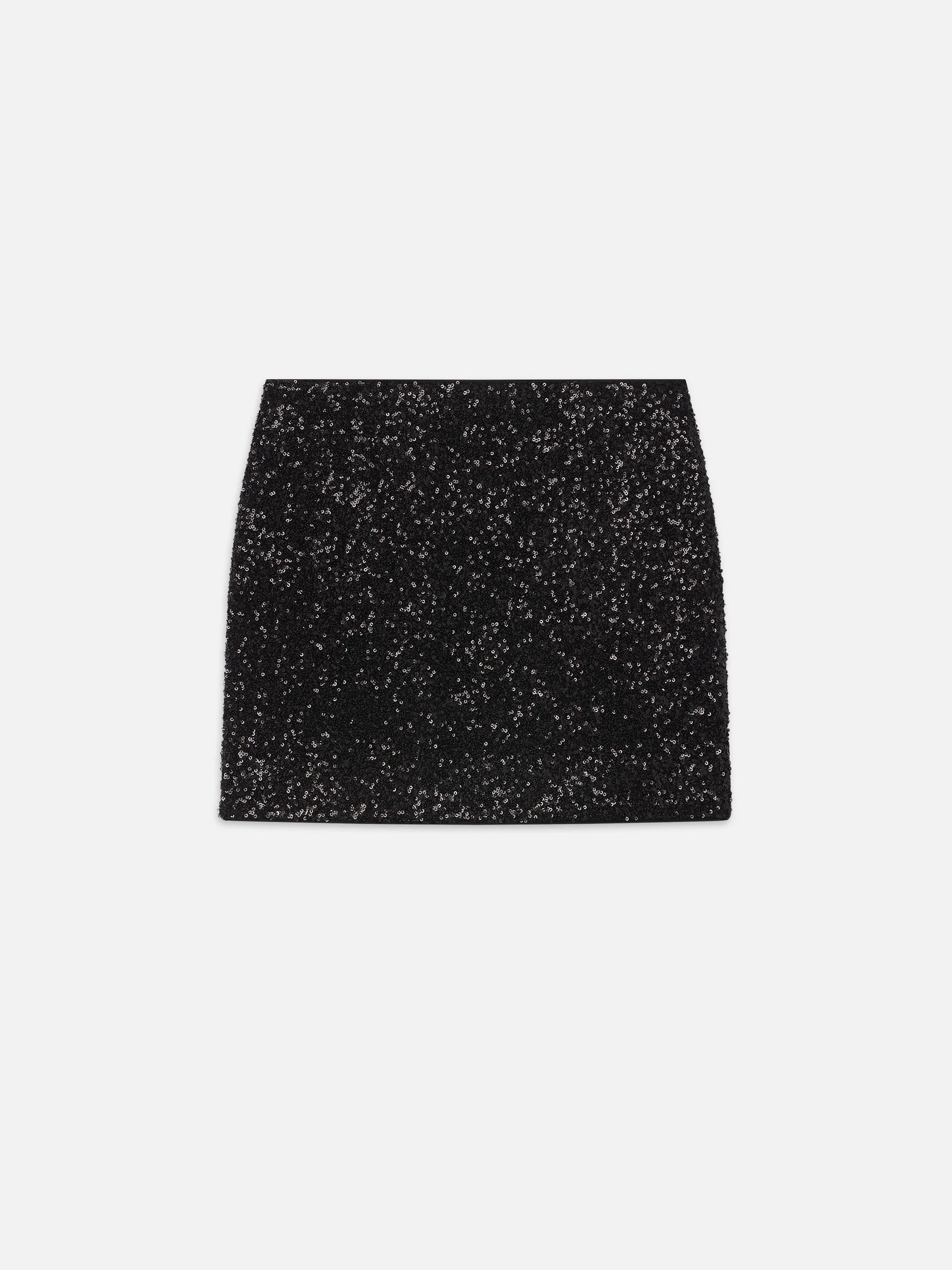 Sequin Mini Skirt -- Black