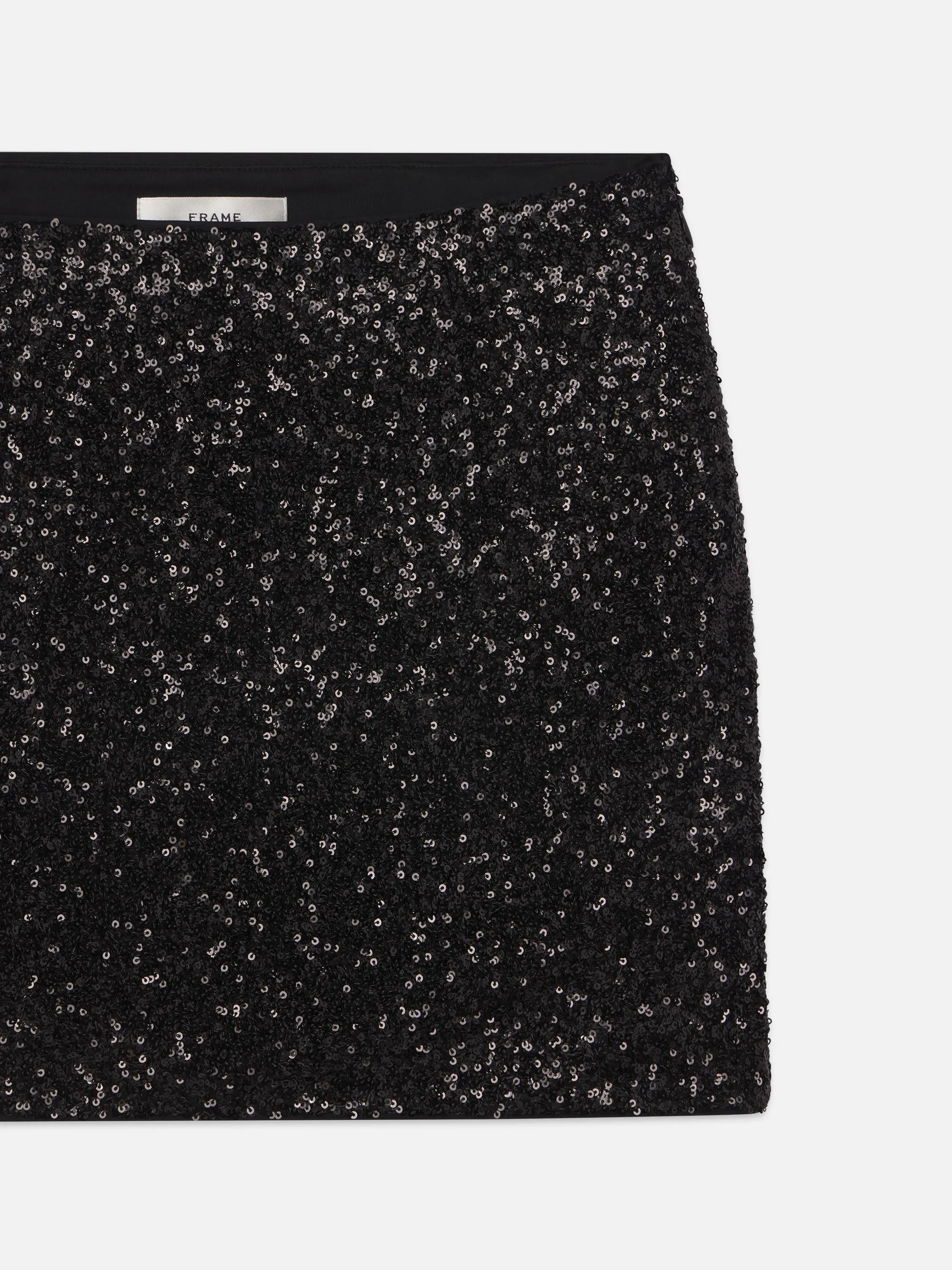 Sequin Mini Skirt -- Black