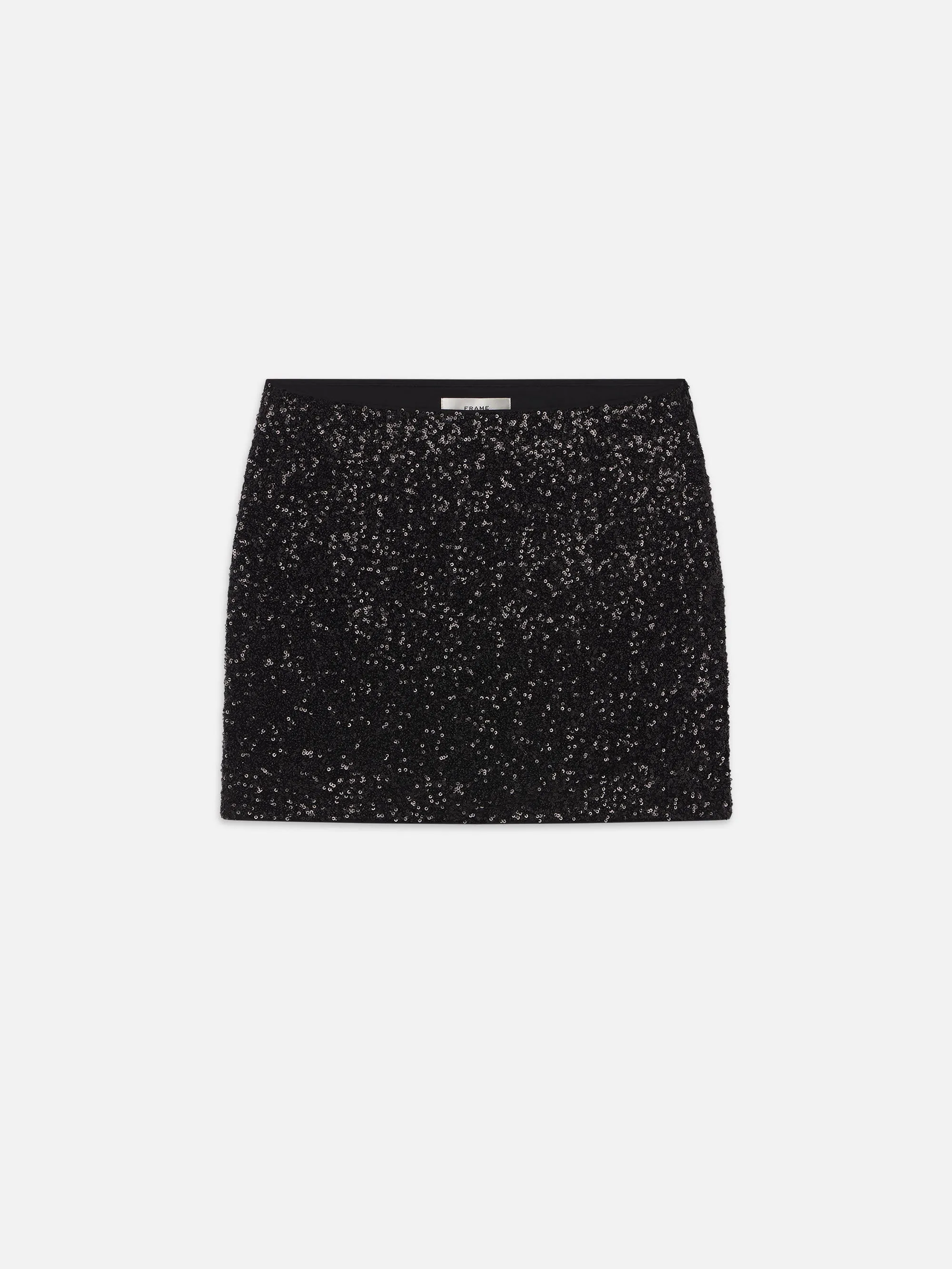 Sequin Mini Skirt -- Black