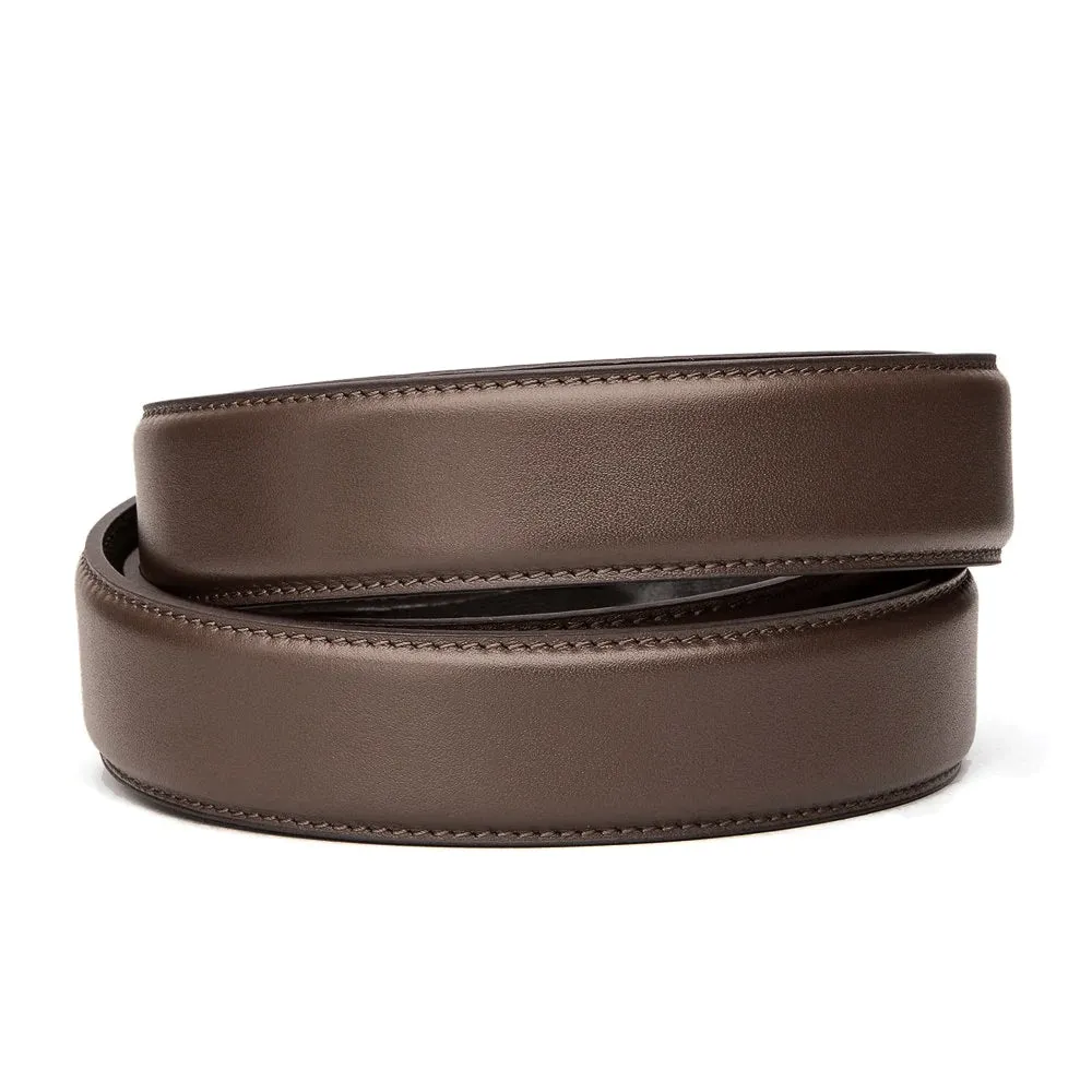 SLIM FULL GRAIN LEATHER STRAP 1.125" [STRAP ONLY]