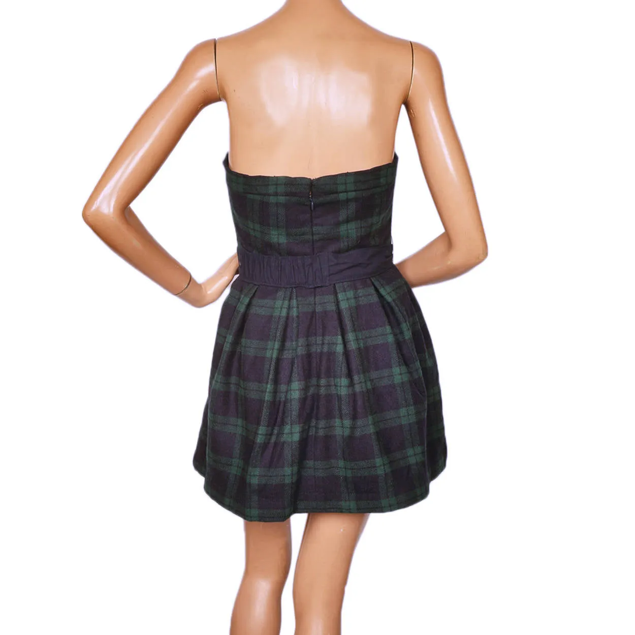 Strapless Plaid Mini Dress Abercrombie & Fitch - XS - Size 2