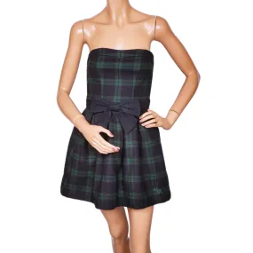 Strapless Plaid Mini Dress Abercrombie & Fitch - XS - Size 2