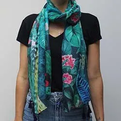 Tropical Leaf Scarf