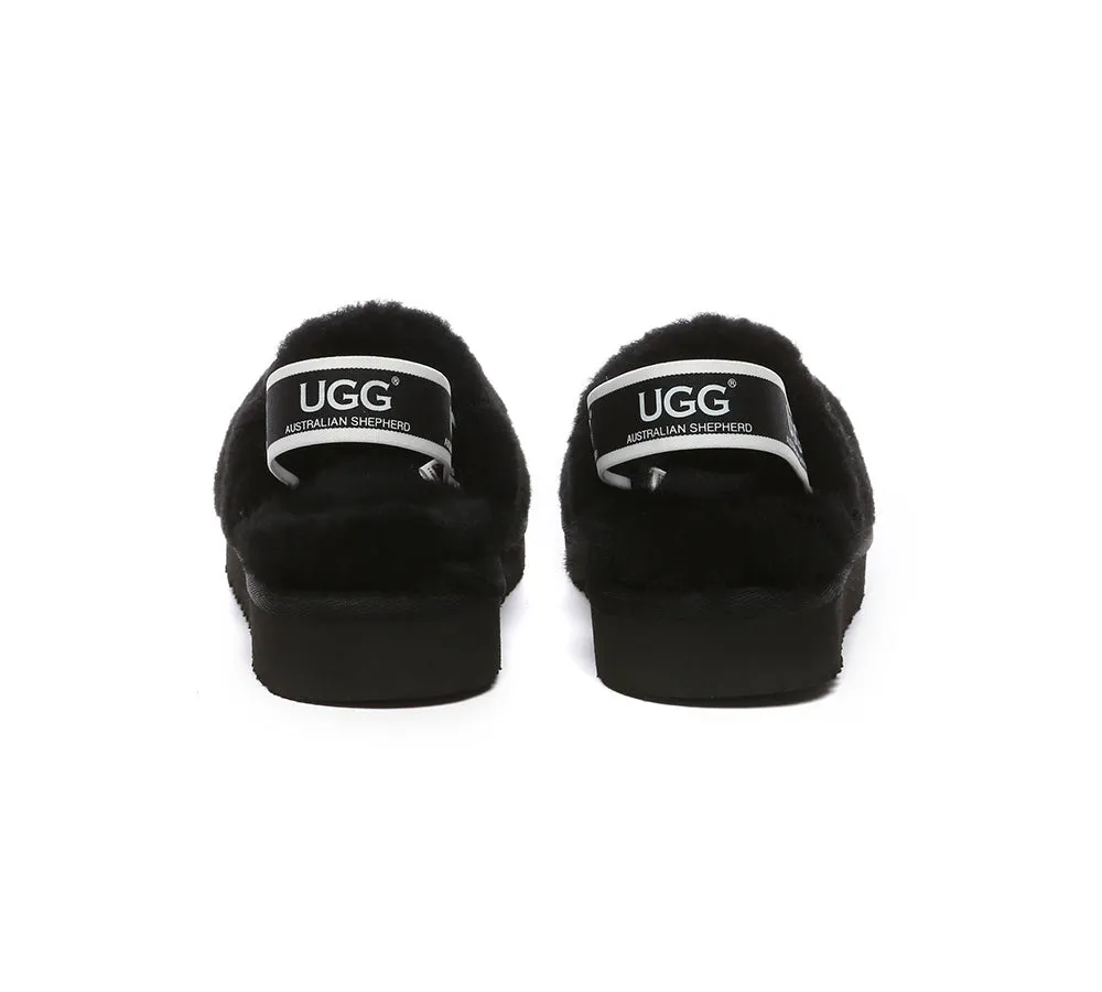 UGG Kids Slingback Fluffy Slides Kamari