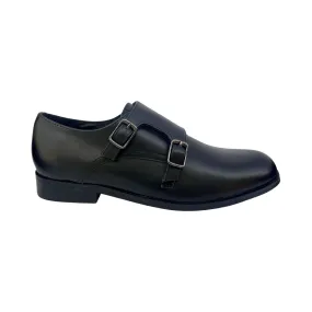 Venettini Black Double Velcro Dress Shoe- ClintB