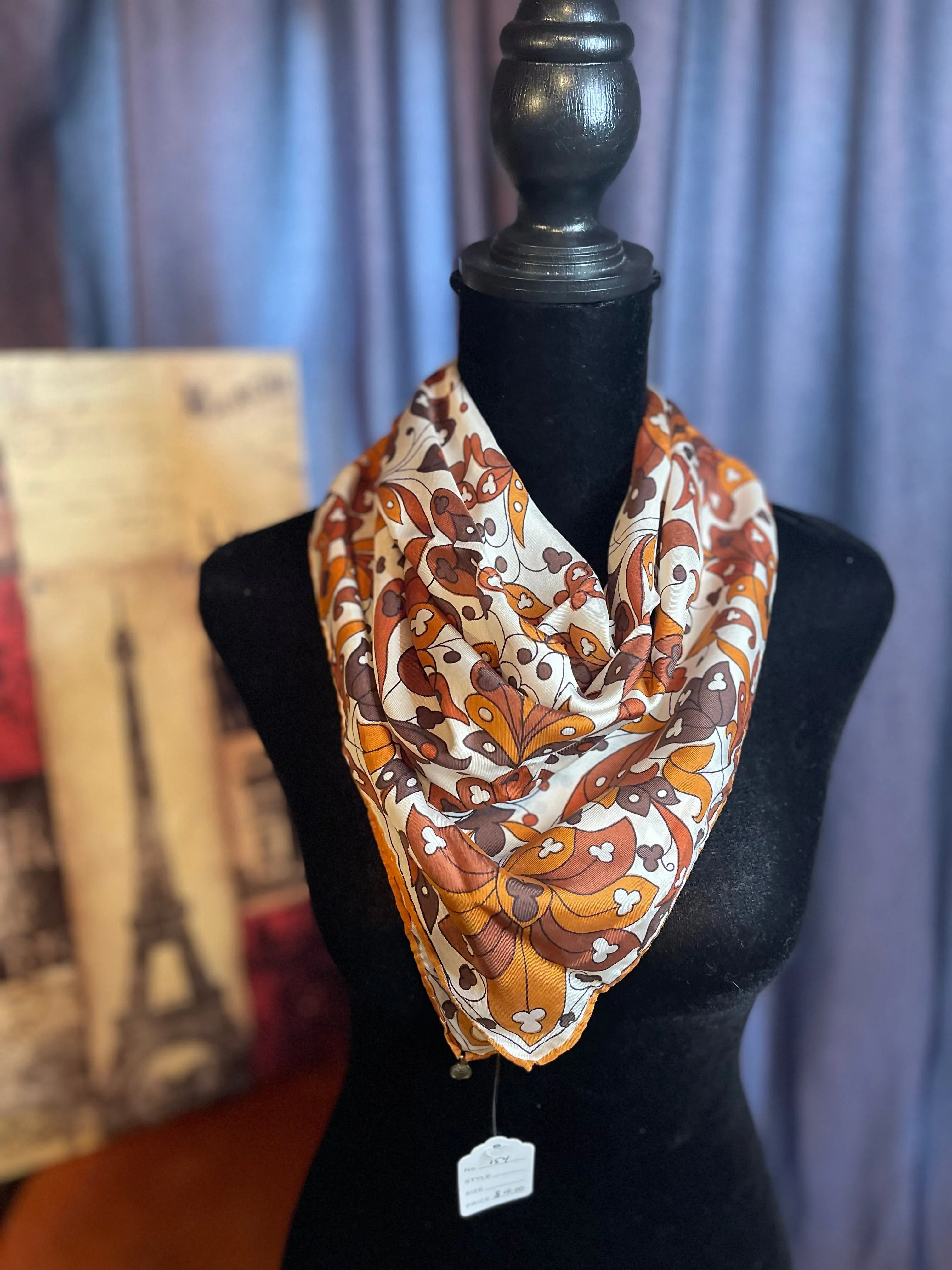 Vintage, Italian Silk Scarf