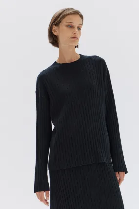 Wool Cashmere Rib Top