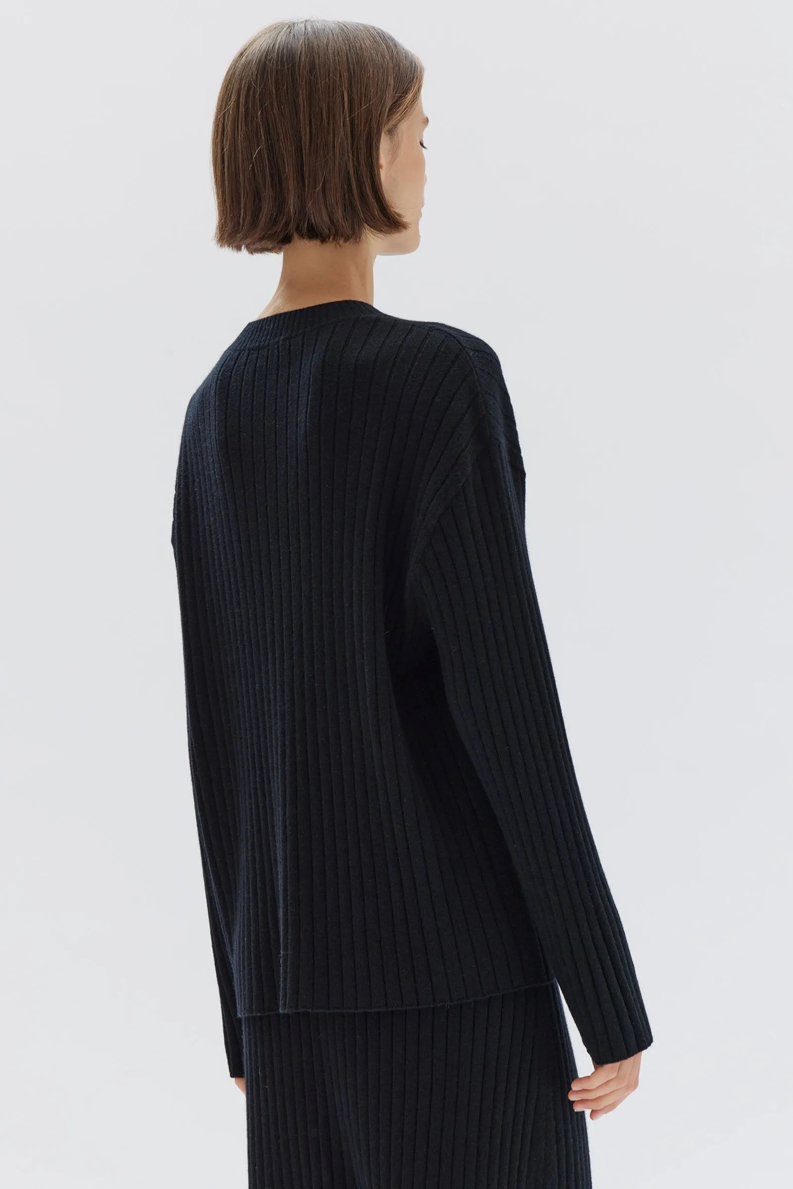 Wool Cashmere Rib Top